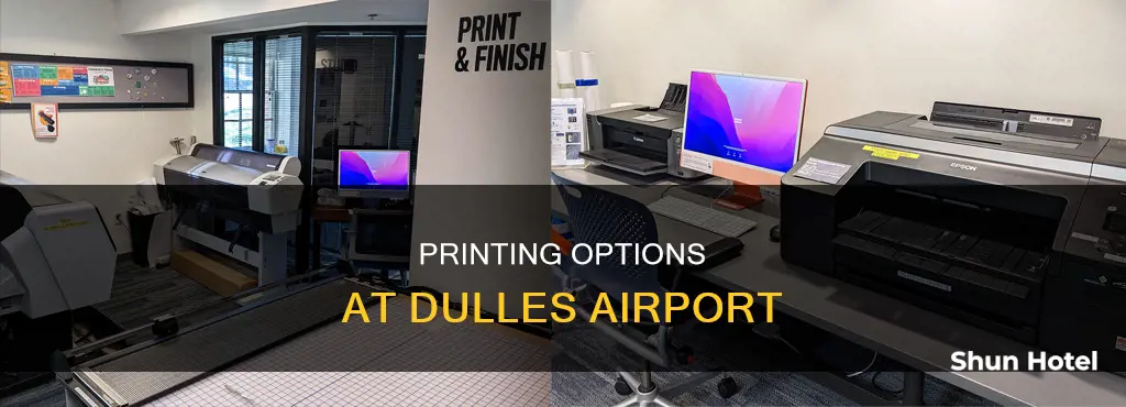 can i print something at dulles airport