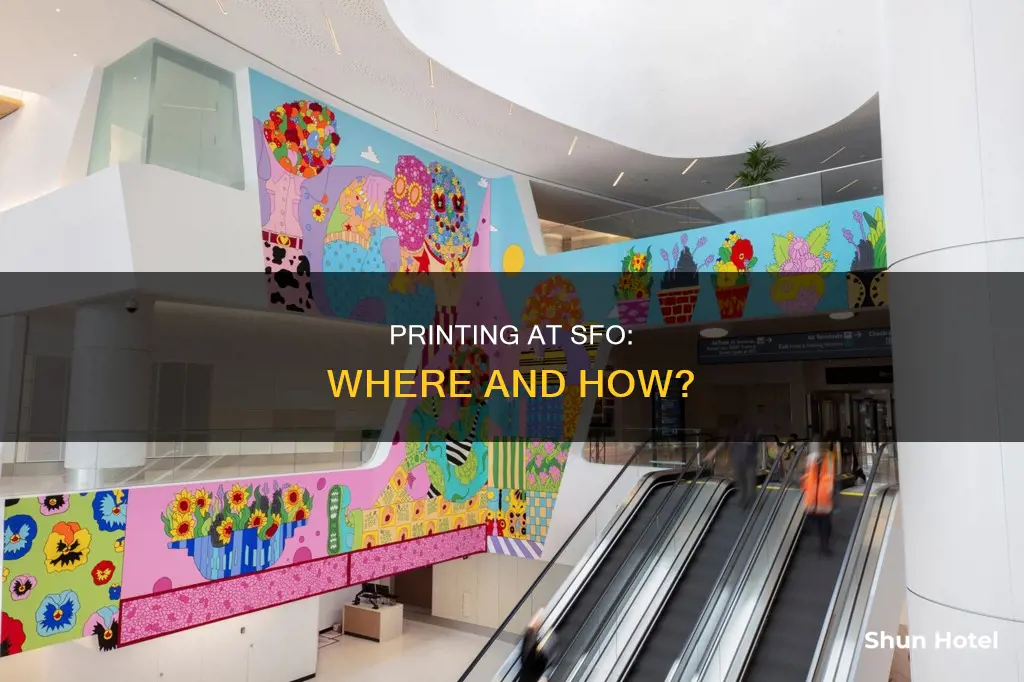 can i print something at the airport sfo