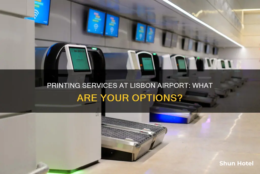 can i print something at the lisbon airport