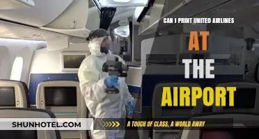 Printing United Airlines Boarding Pass: Airport Kiosks