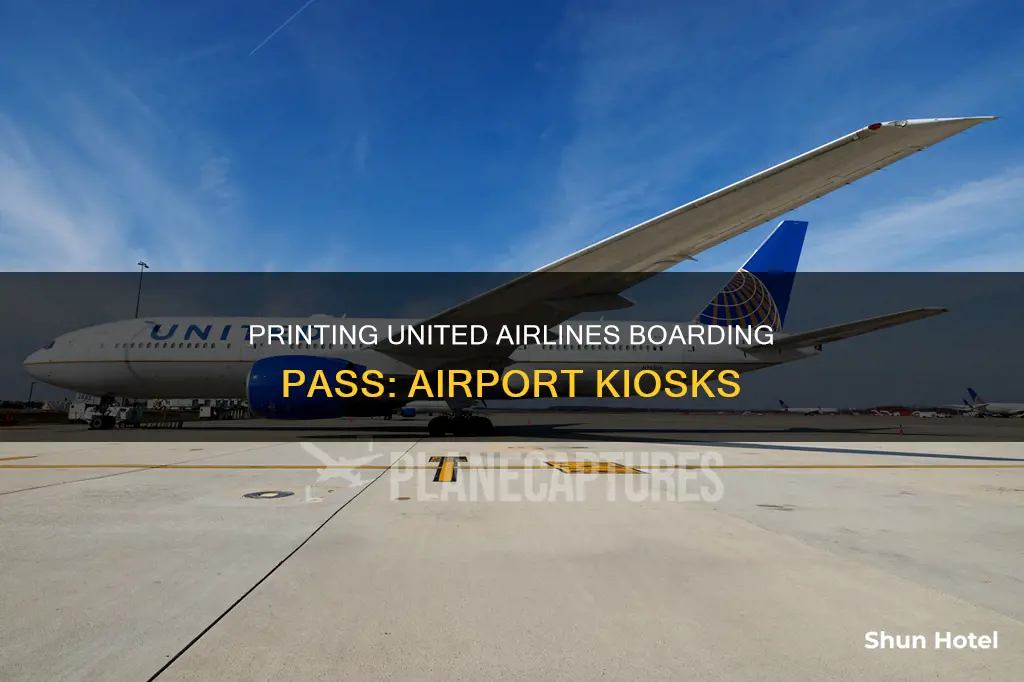 can i print united airlines at the airport