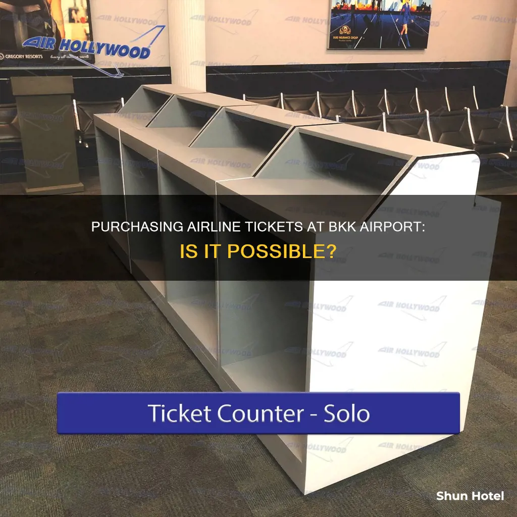 can i purchase airline tickets in bkk airport