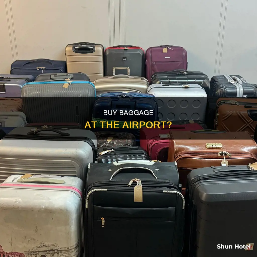 can i purchase baggage at the airport