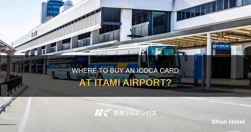 can i purchase icoca card at itami airport