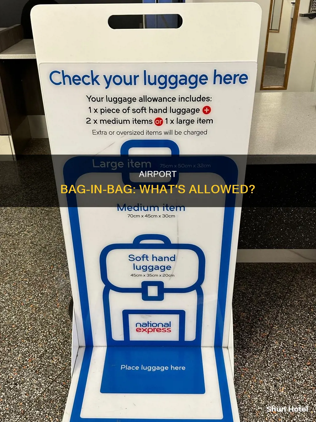 can i put a bag in a bag airport
