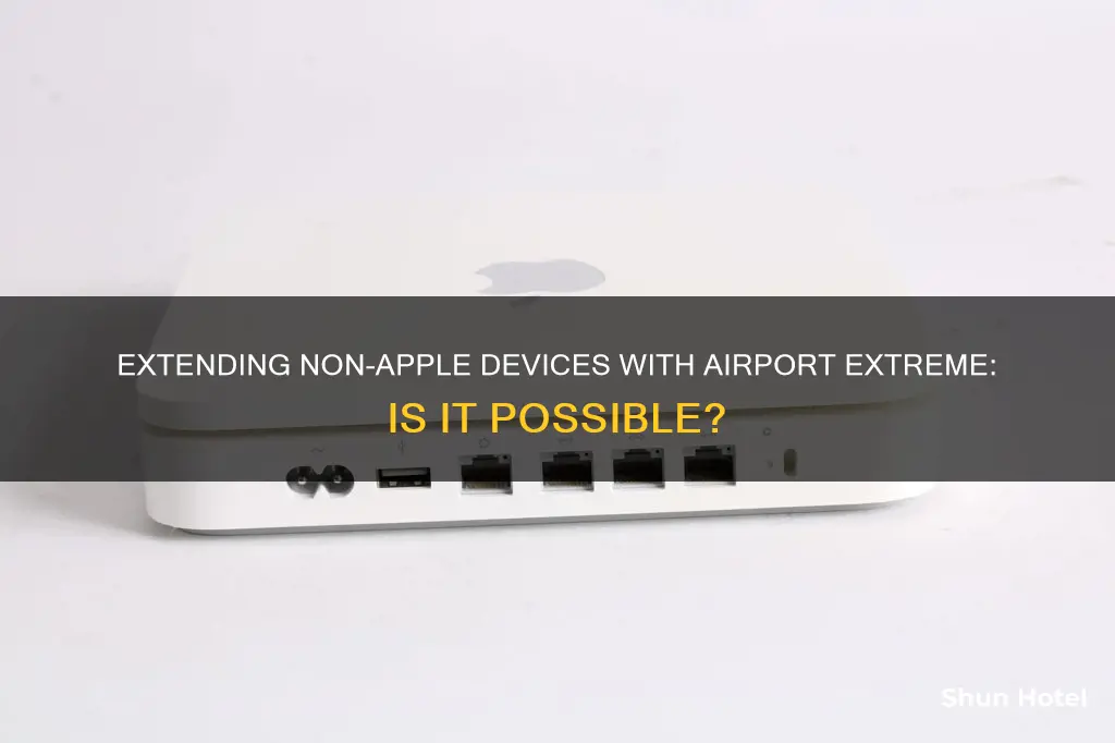 can i range extend non-apple equipment with airport extreme