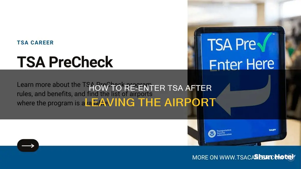 can i re enter tsa if i leave the airport