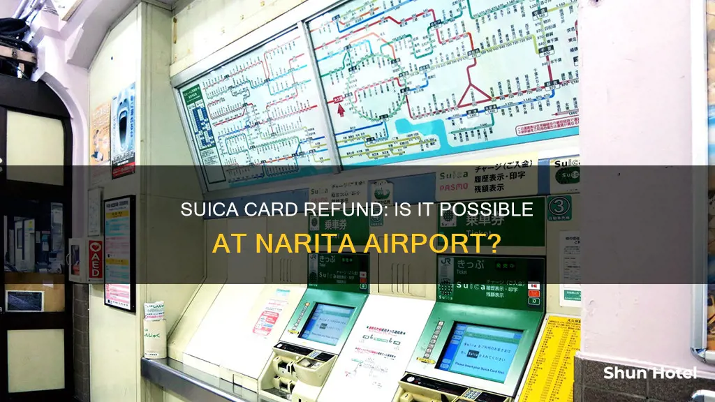can i refund suica card at narita airport