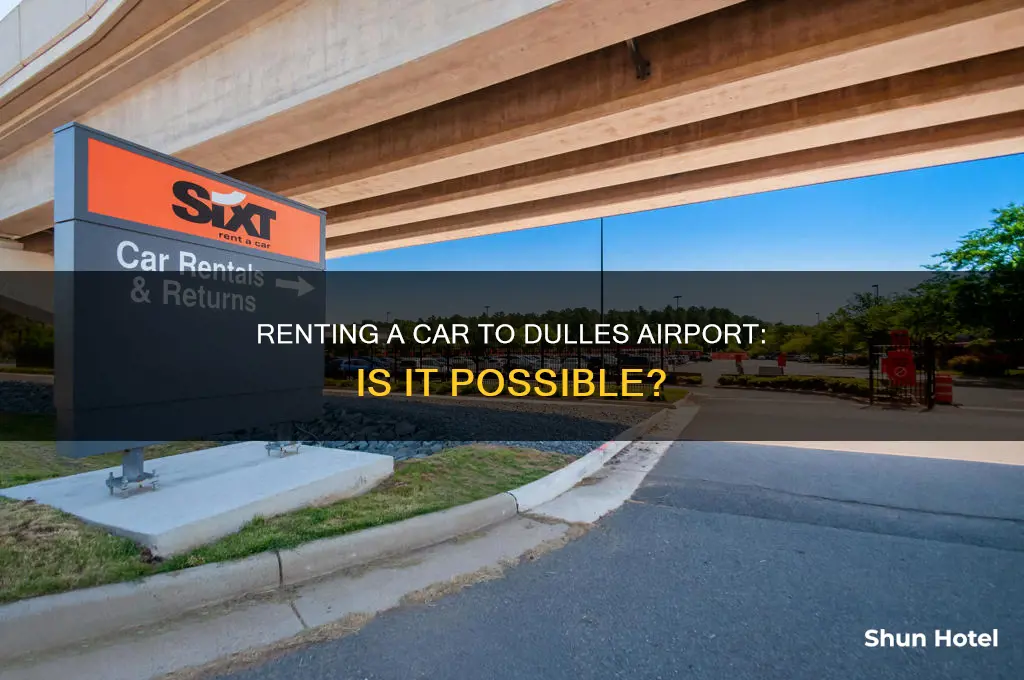 can i rent a car to dulles airport