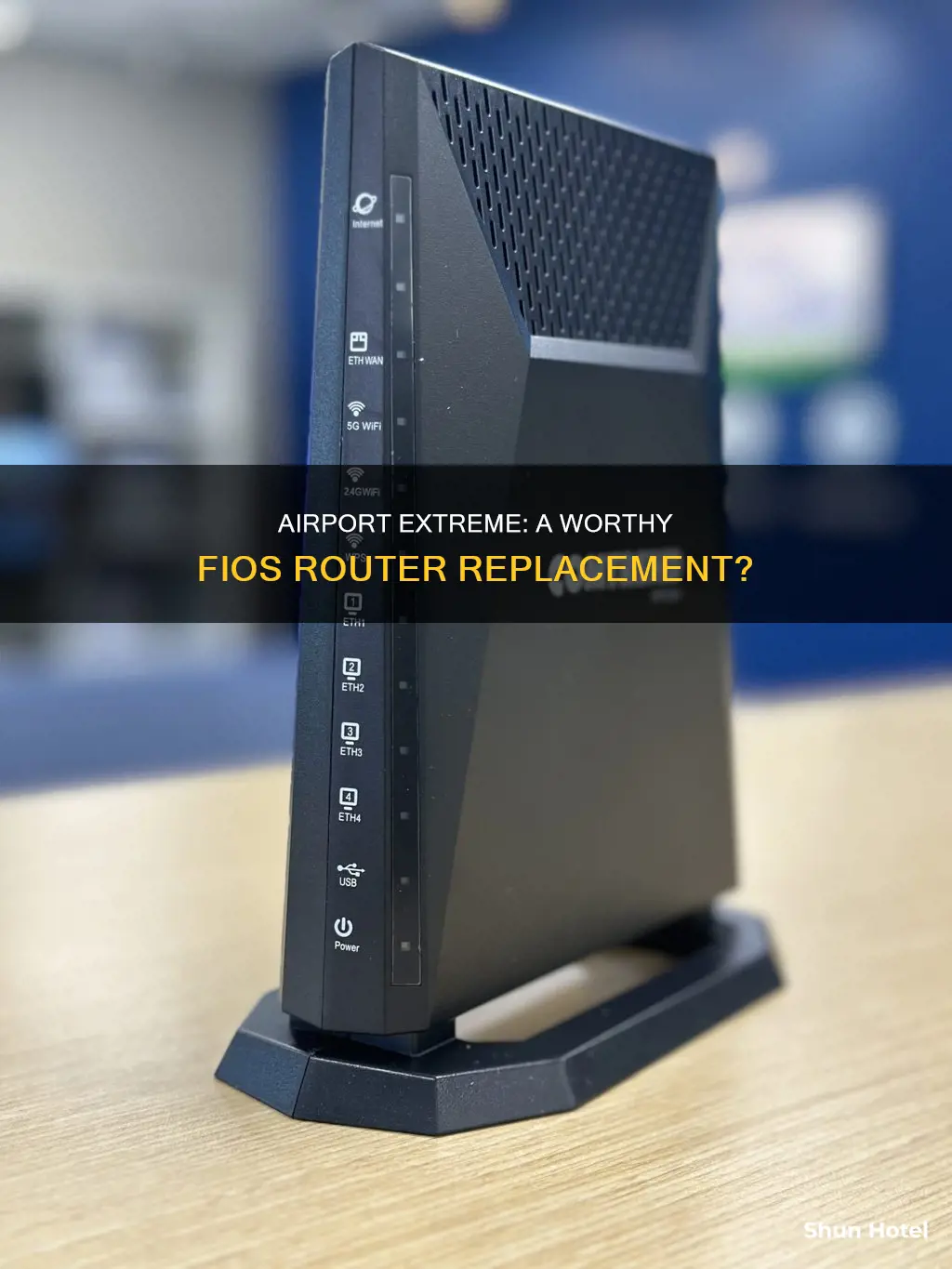 can i replace my fios router with airport extreme