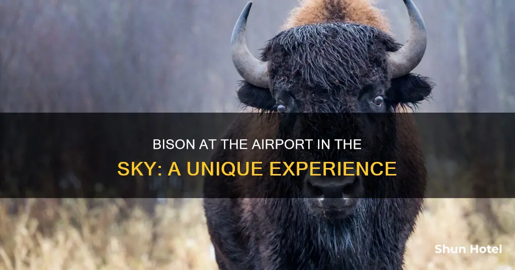 can i see bison at the airport in the sky