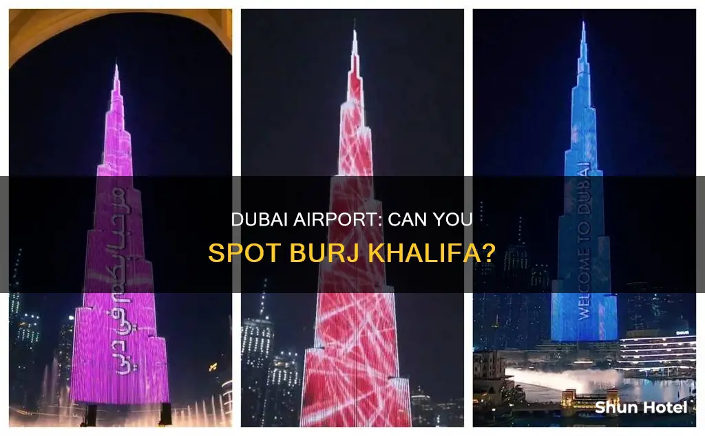 can i see burj khalifa from dubai airport