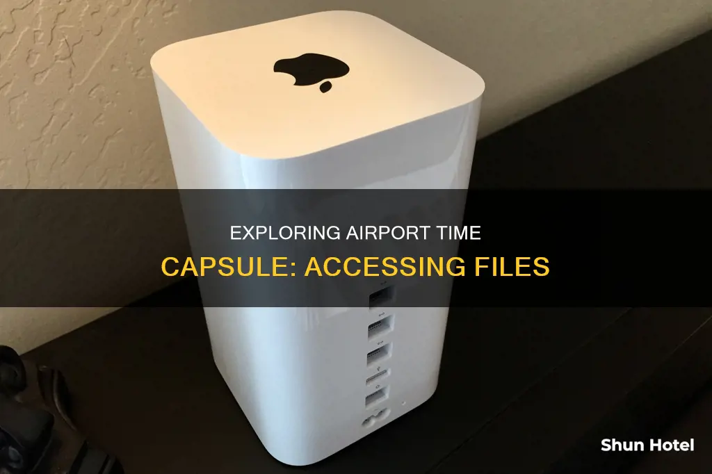 can i see files on airport time capsule