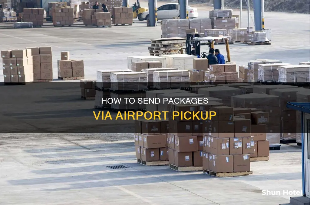 can i send a package to airport to pickup destination