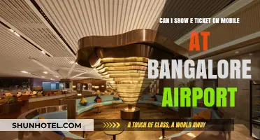 Bangalore Airport: e-Tickets on Mobile Devices Allowed?