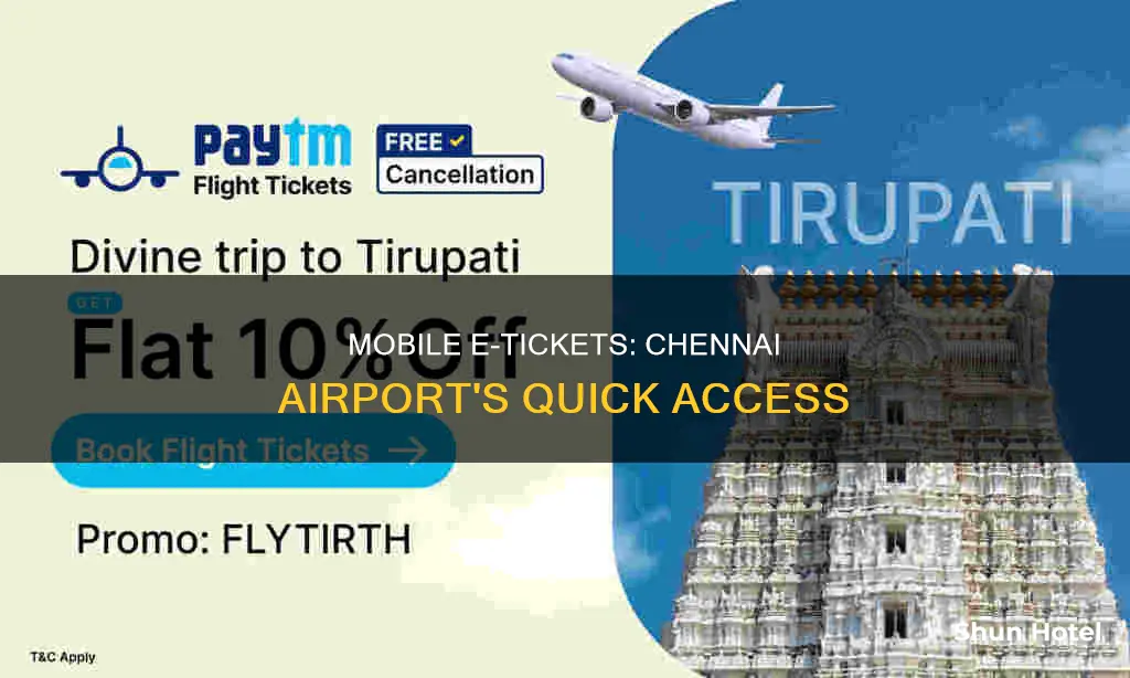 can i show e ticket on mobile at chennai airport