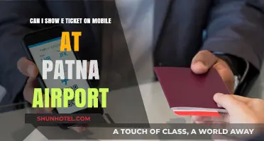 E-Tickets: Mobile Display at Patna Airport