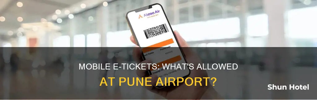 can i show e ticket on mobile at pune airport