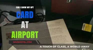 Presenting Your OPT Card: Airport Edition