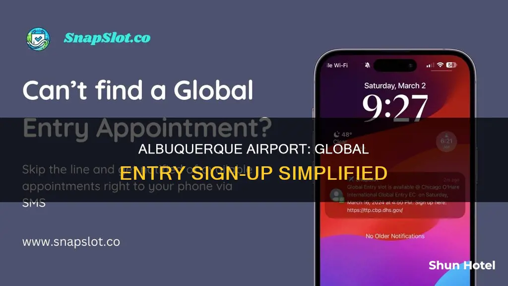 can i sign up for global entry at albuquerque airport