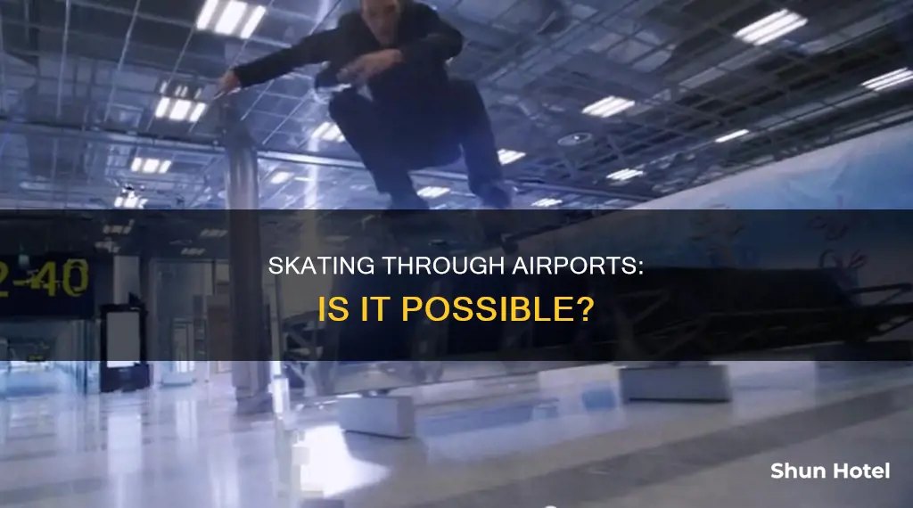 can i skate in an airport