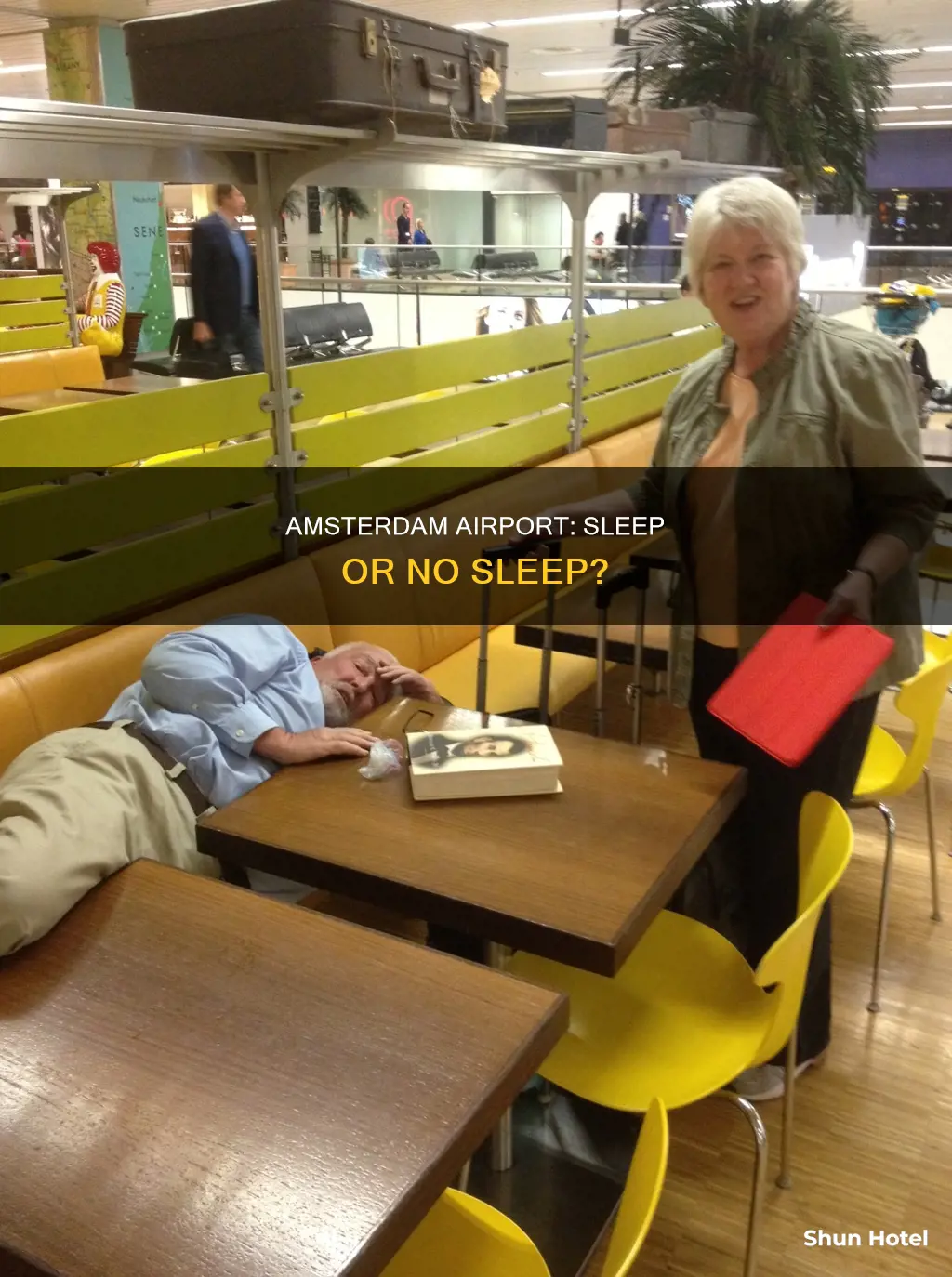 can i sleep at amsterdam airport