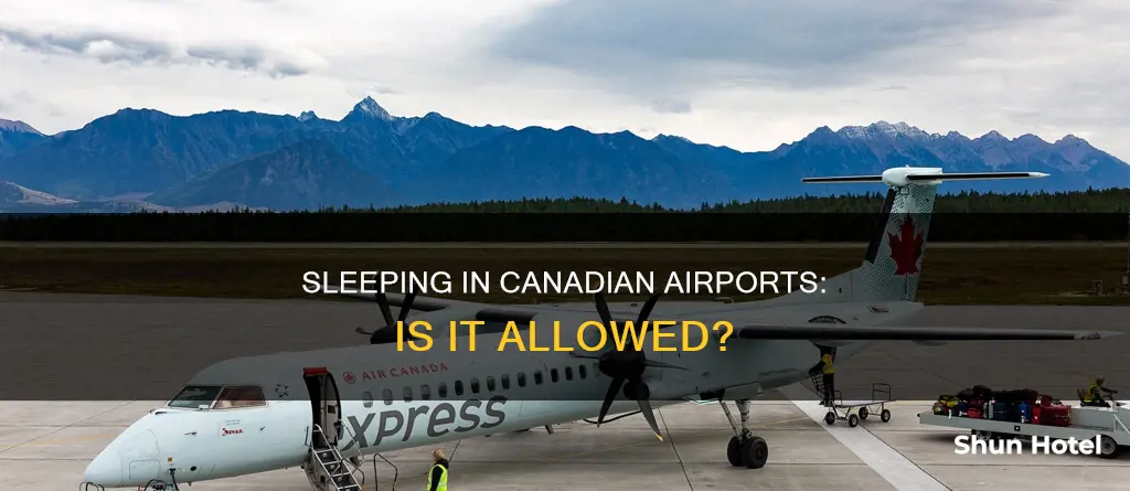 can i sleep in canadian airports