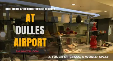 Smoking at Dulles: Post-Security Cigarette Breaks