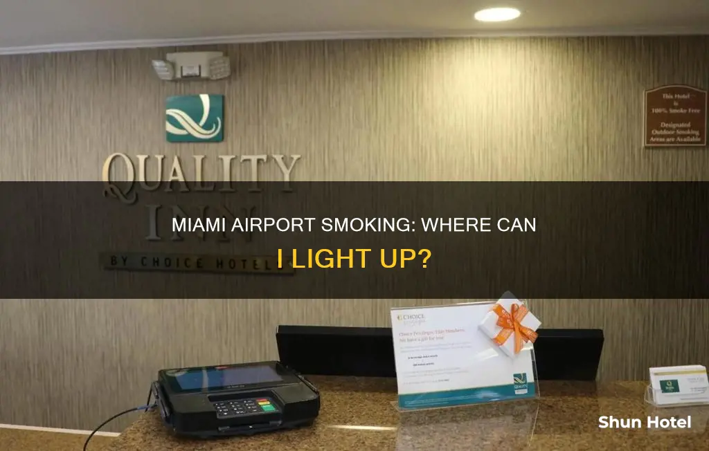 can i smoke inside the miami airport