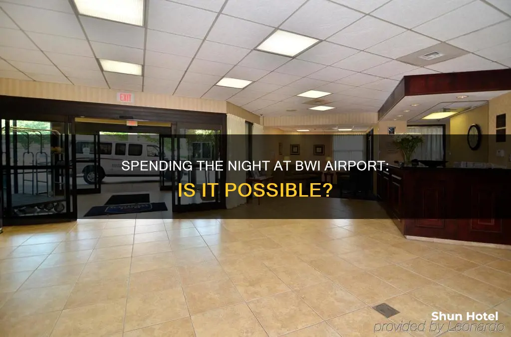 can i spend the night in bwi airport