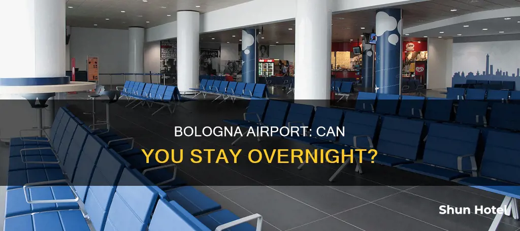 can i stay at bologna airport in italy