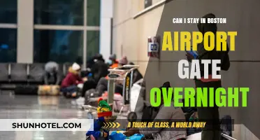 Boston Airport Overnight: Can I Stay at the Gate?