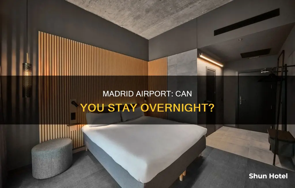 can i stay in madrid airport