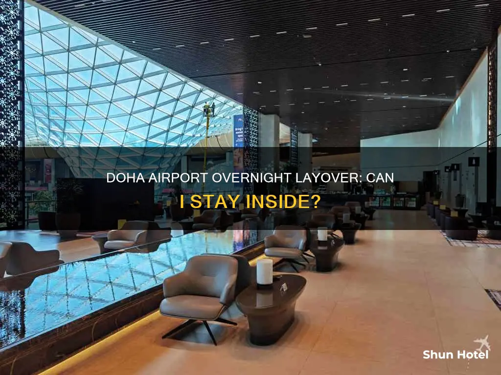 can i stay inside doha airport for an overnight overlay
