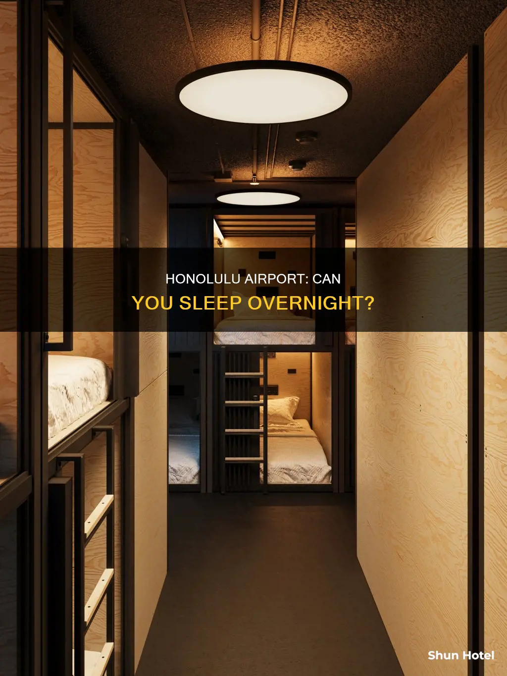 can i stay overnight at hnl airport