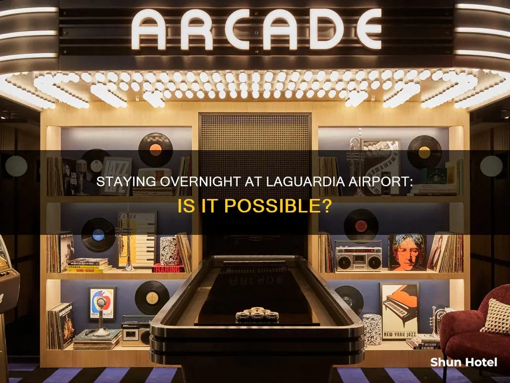 can i stay overnight in laguardia airport