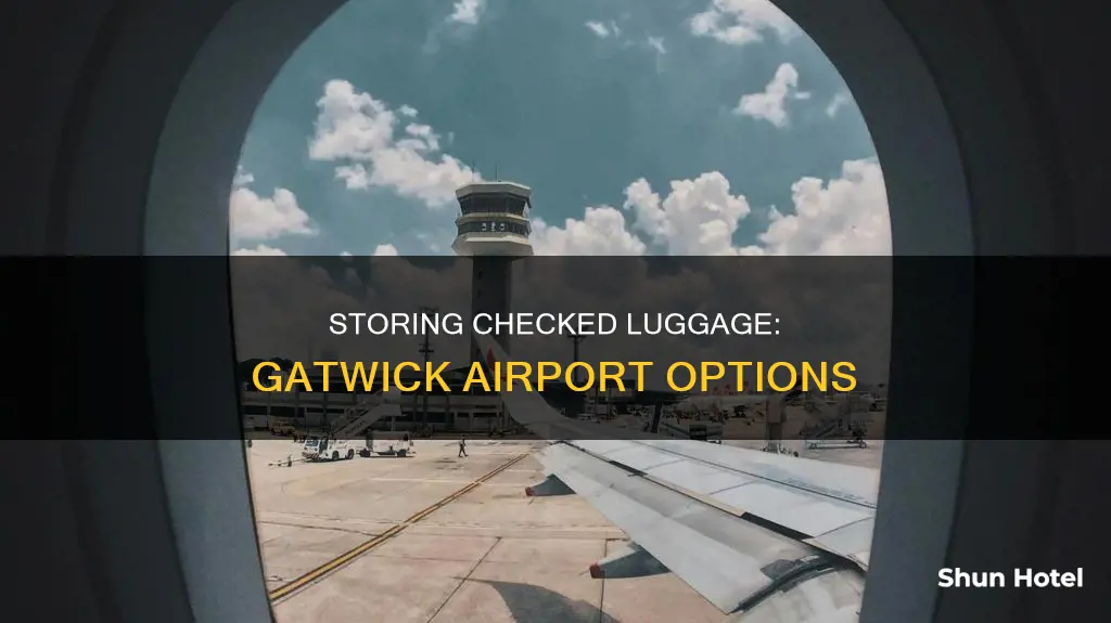 can i store checked luggage at gatwick airport