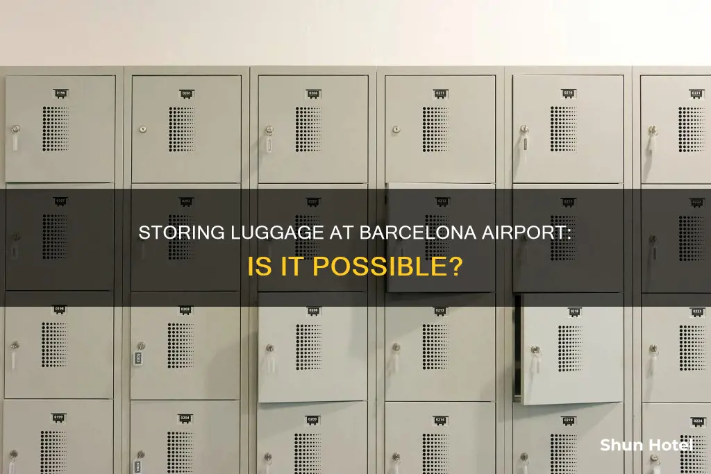 can i store luggage at barcelona airport