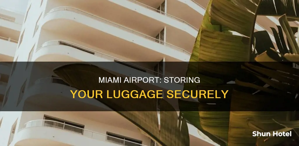 can i store luggage at miami airport
