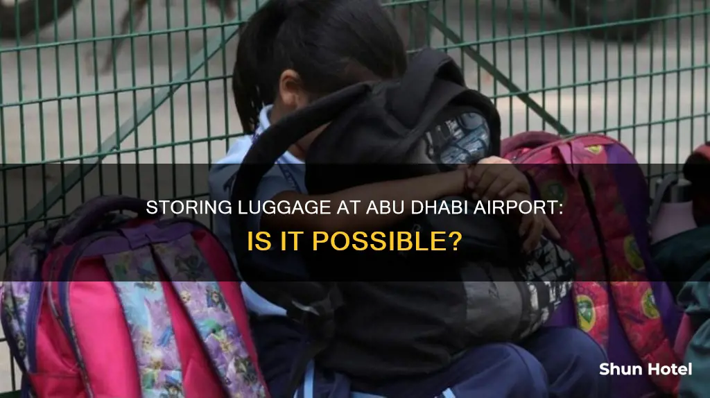 can i store my luggage at abu dhabi airport
