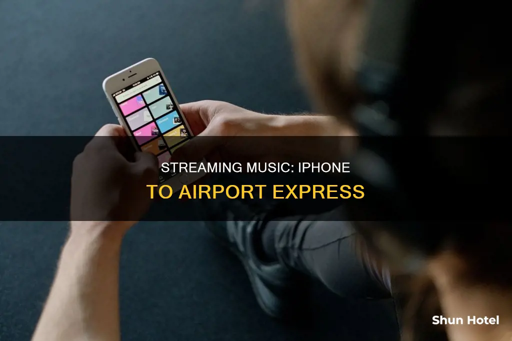 can i stream music from my iphone to airport express