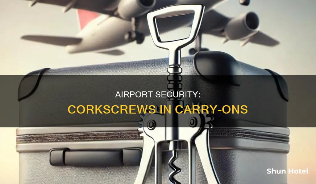 can i take a corkscrew through airport security
