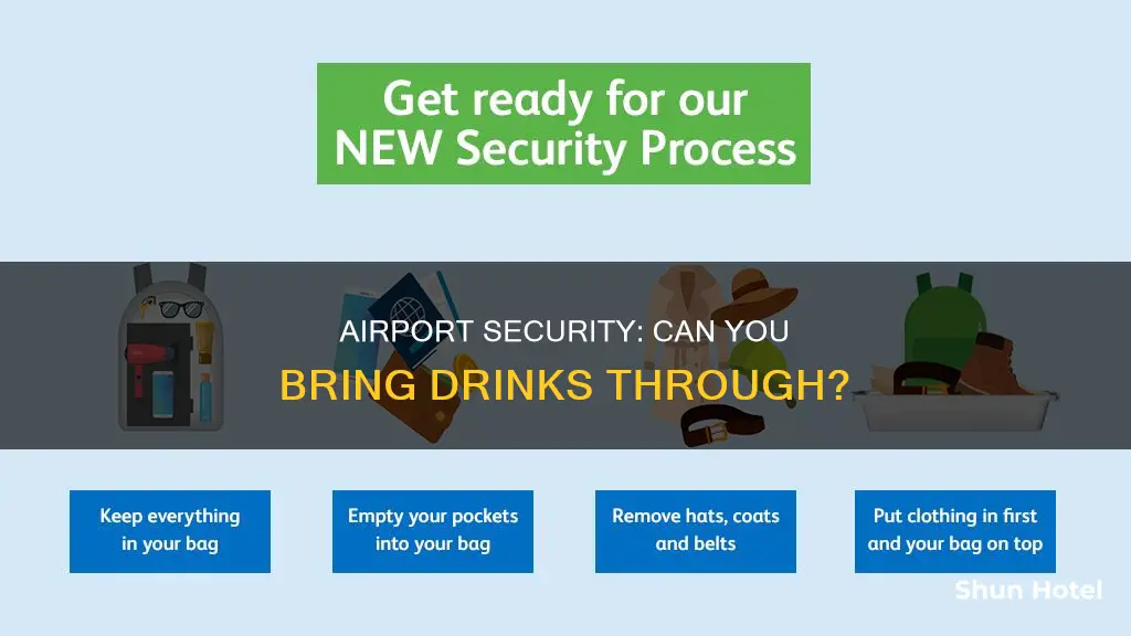 can i take a drink through airport security