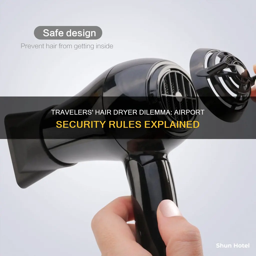 can i take a hair dryer through airport security