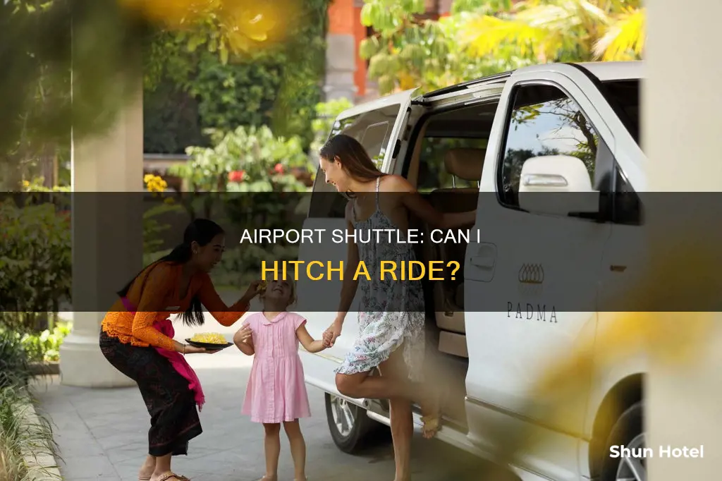 can i take a hotel airport shuttle without staying there