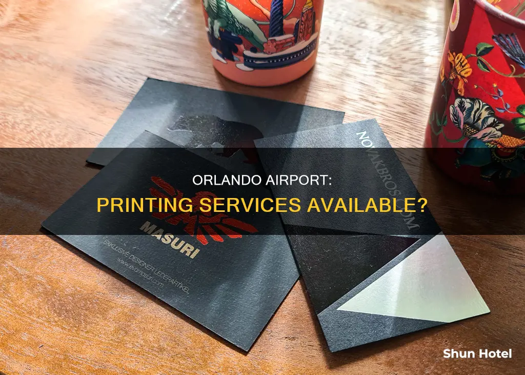 can i take a print out at orlando airport
