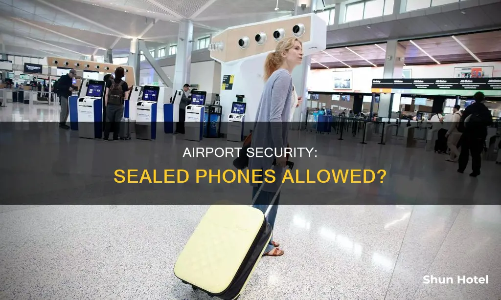 can i take a sealed phone in an international airport