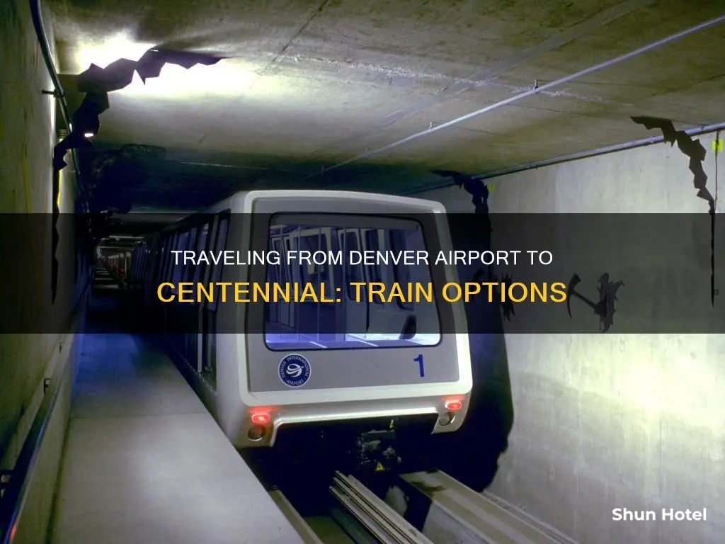can i take a train from denver airport to centennial