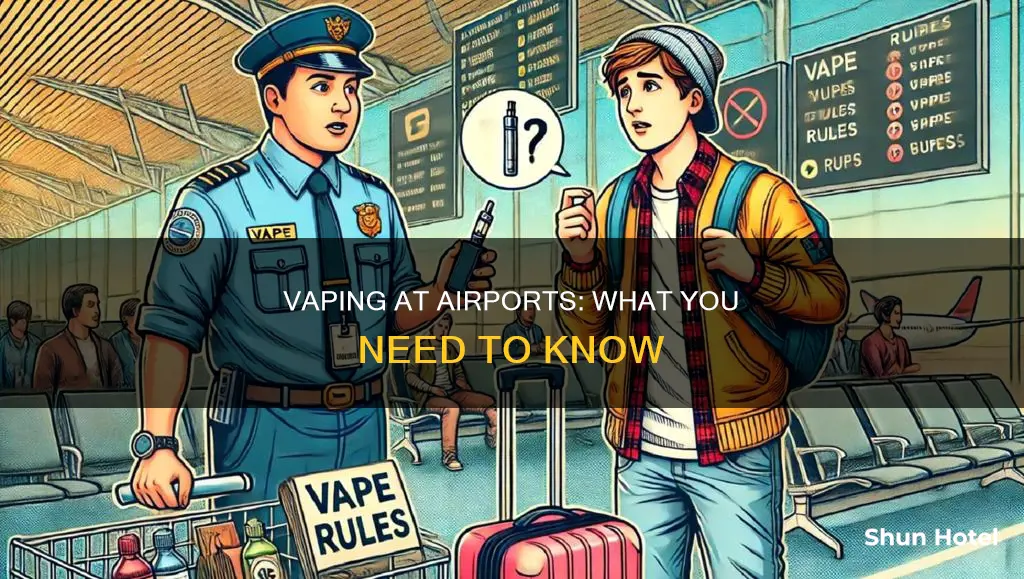 can i take a vape in the airport