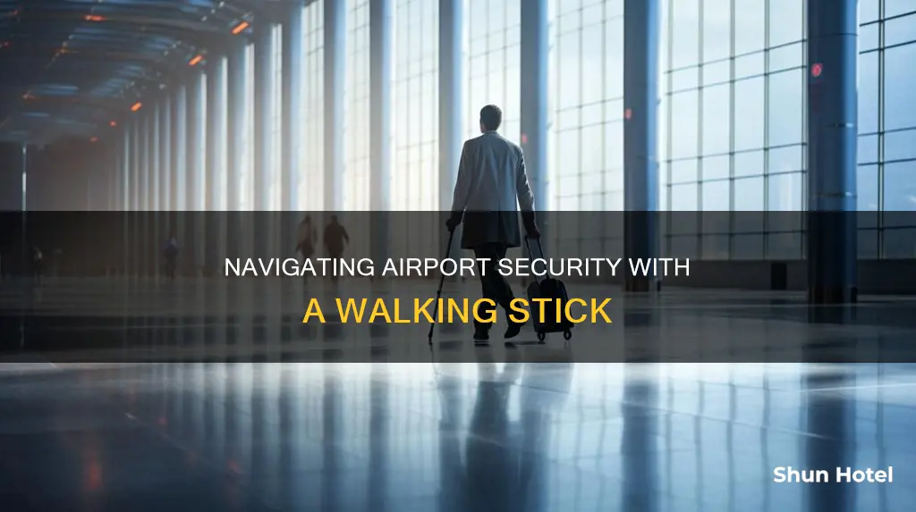 can i take a walking stick through airport security